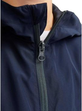 Corta-vento Jack and Jones Packable marinho criança