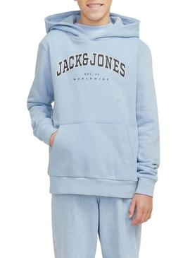 Moletom Jack and Jones Caleb azul para criança.