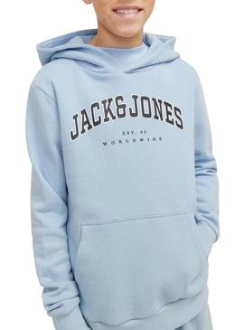Moletom Jack and Jones Caleb azul para criança.