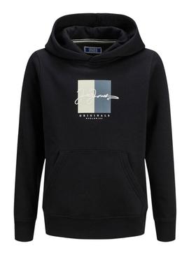 Moletom Jack and Jones Frederiksberg preto infantil