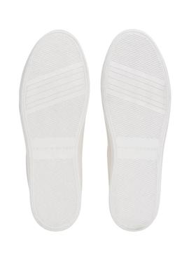 Sapatilhas Tommy Hilfiger Essential Court branco para mulher.