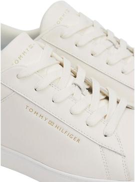 Sapatilhas Tommy Hilfiger Essential Court branco para mulher.