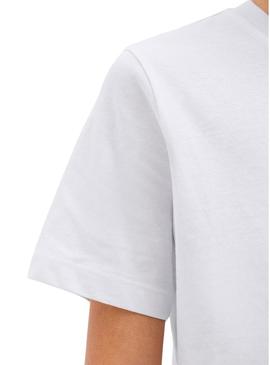 Camiseta Jack and Jones Palm branca para criança.