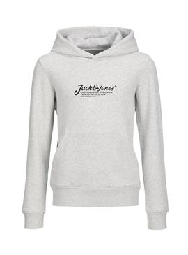 Moletom Jack and Jones Beau cinza para criança.