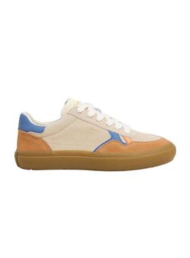 Sapatilhas Pepe Jeans Travis City bege para mulher.
