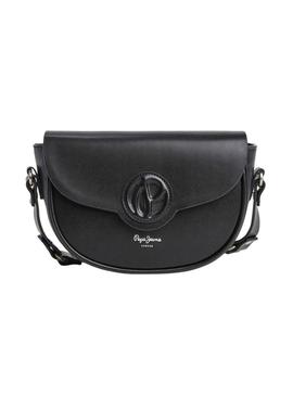 Bolsa Pepe Jeans Crisha Limited preta para mulher.