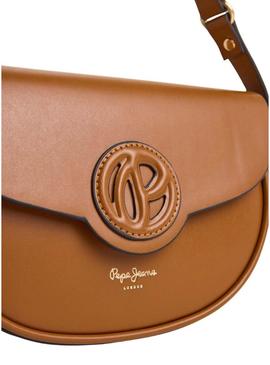 Bolsa Pepe Jeans Crisha Limited marrom para mulher.