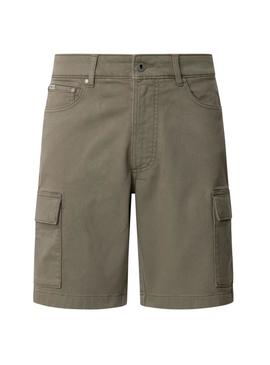 Bermuda Pepe Jeans Gymdigo verde para homem