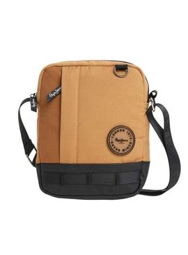 Bolsa Pepe Jeans Keene Core marrom para homens