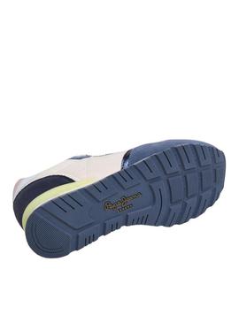Tênis Pepe Jeans Brit Camp azul para mulher.