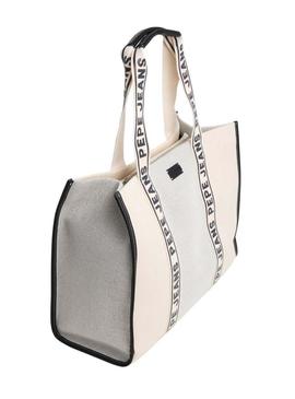 Bolsa Pepe Jeans Zenda Merit bege para mulher