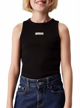 Regata Calvin Klein preta para menina.
