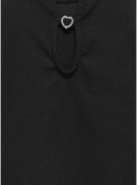 Top Only Kids verde negro para menina