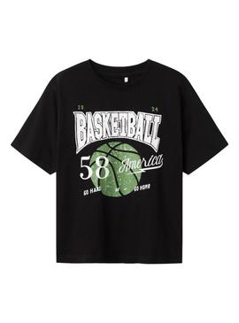 Camiseta Name It Bennibo preta para menino