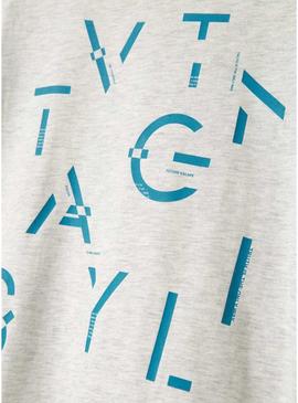 Camisa Name It Bennibo cinza para menino.
