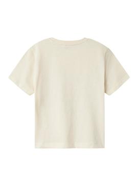 Camiseta Name It Bennibo bege para menino