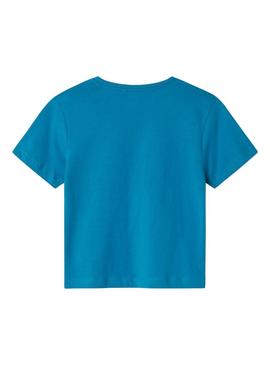 Camisa Name It Gamer azul para menino.