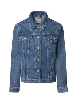 Jaqueta Pepe Jeans Regular azul para mulher