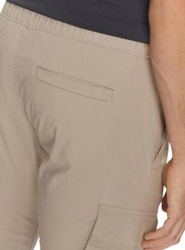 Calça Calvin Klein Cargo bege para homem