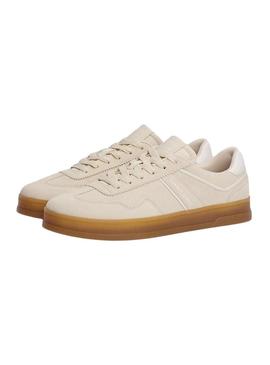 Sapatilhas Tommy Jeans Greenwich bege para mulher