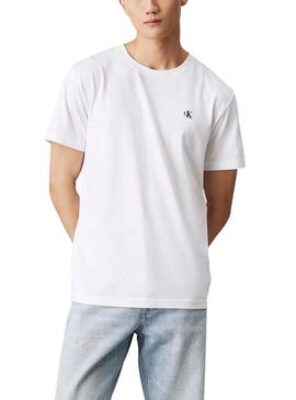 Camisa Calvin Klein Type branco para homem.