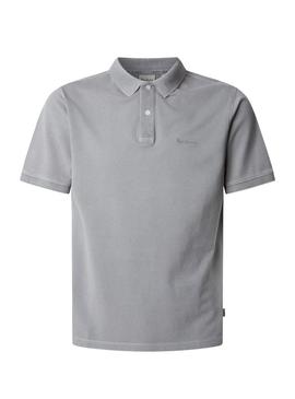 Camisa Polo Pepe Jeans New Oliver cinza para homem