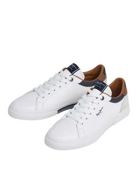 Sapatilhas Pepe Jeans Kenton Court branco para homem