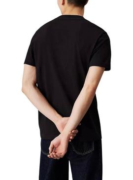 Camisa Calvin Klein Heavy preta para homem.