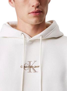 Moletom Calvin Klein Monologue branco para homem