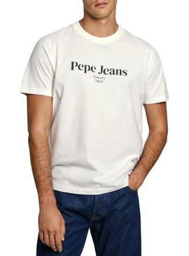 Camiseta Pepe Jeans Branca para homem.