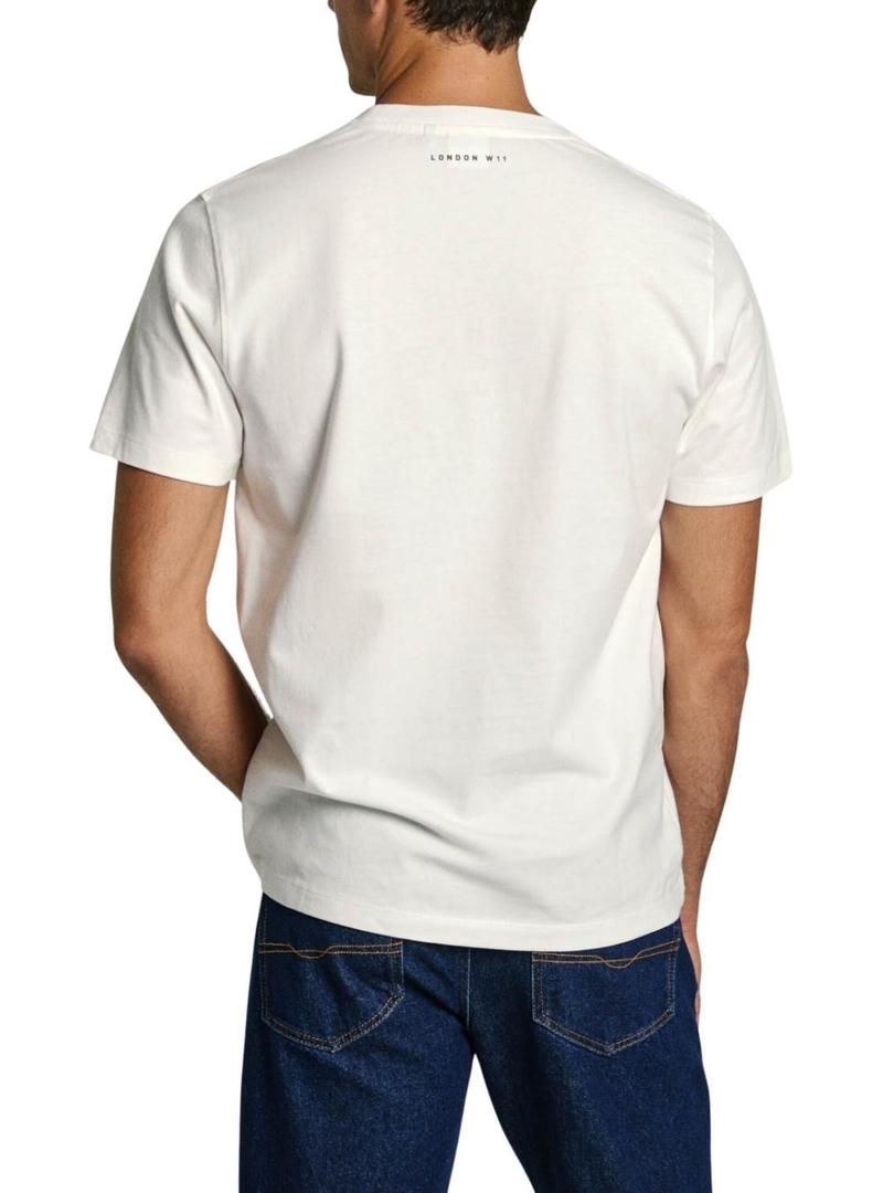 Camiseta Pepe Jeans Branca para homem.