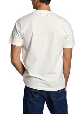 Camiseta Pepe Jeans Branca para homem.
