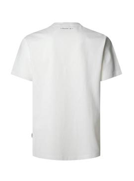 Camiseta Pepe Jeans Branca para homem.