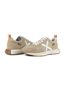 Sapatilhas Munich XEMINE 80 bege para homem.