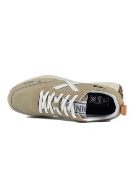 Sapatilhas Munich XEMINE 80 bege para homem.
