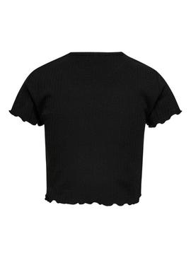 Camiseta Only Kognella preta para menina