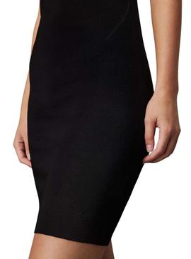 Vestido Calvin Klein Jeans Rayon preto para mulher