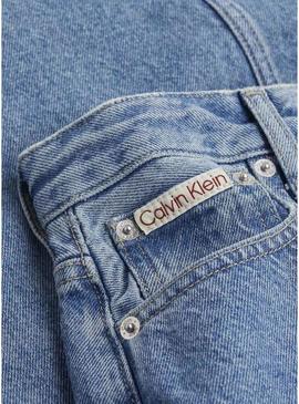 Saia Calvin Klein Jeans Maxi denim para mulher.