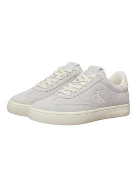 Sapatilhas Calvin Klein Jeans Classic Cupsole cinza para mulher