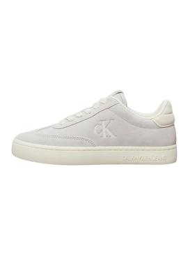 Sapatilhas Calvin Klein Jeans Classic Cupsole cinza para mulher