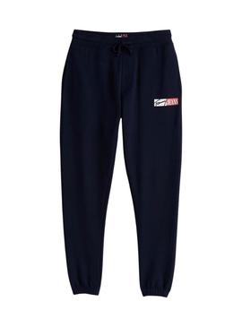 Calça Tommy Jeans Entry marinho para homem.