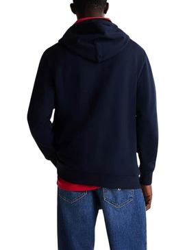 Moletom Tommy Jeans Graphic marinho para homem.