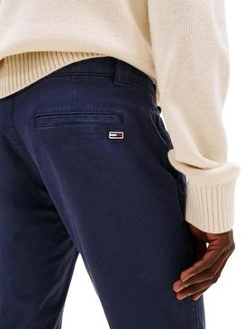 Calça Tommy Jeans Scanton azul marinho para homem
