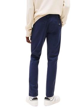 Calça Tommy Jeans Scanton azul marinho para homem