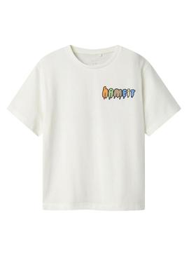 Camisola Name It Beinir branca para menino