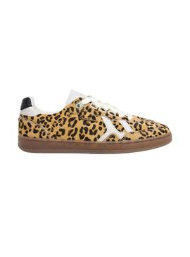 Sapatilhas Pepe Jeans Ball Top animal print para mulher.