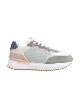 Sapatilhas Pepe Jeans Rusper Class turquesa para mulher
