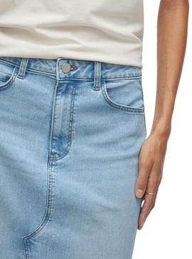 Saia Vila Vinus denim para mulher.