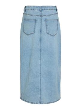 Saia Vila Vinus denim para mulher.