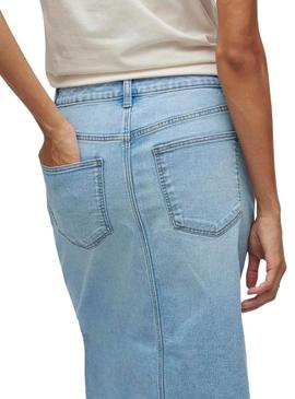 Saia Vila Vinus denim para mulher.